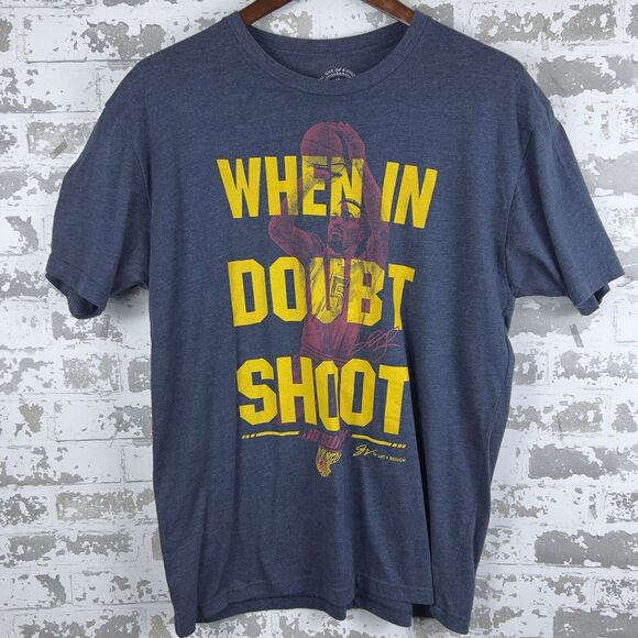 JR Swish T Shirt XL Cleveland Caviliers “When‎ In Doubt Shoot” Smith #5 NBA Blue - Picture 1 of 9
